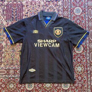 1993/95 Manchester United Away Football Shirt (M) 10/10